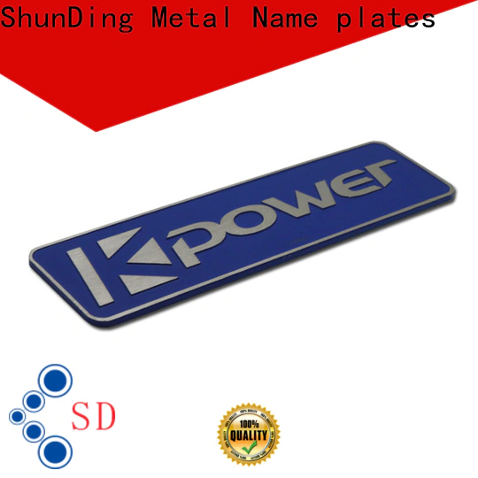 fashion metal engraved name plates certifications for company