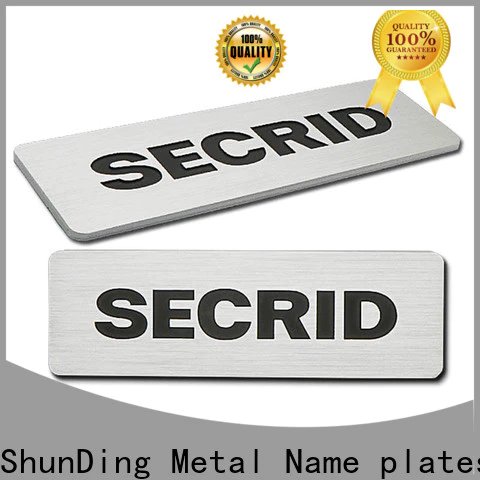 quality stainless steel name plates supplier for activist