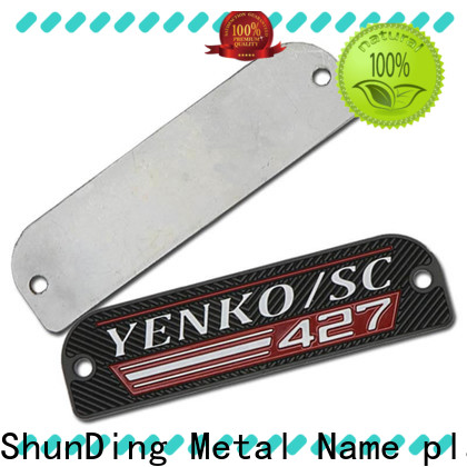 ShunDing useful stainless steel nameplates supplier for souvenir