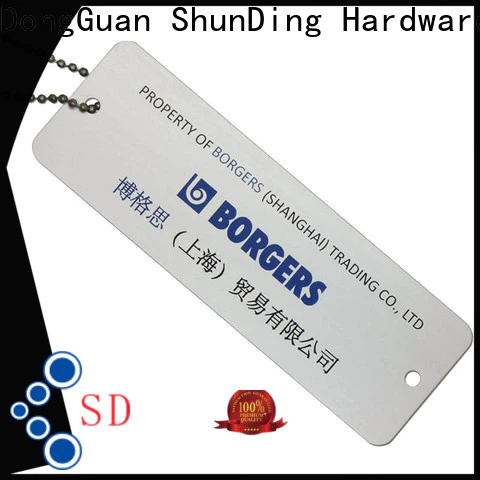 ShunDing high-quality engraved metal tags order now for identification
