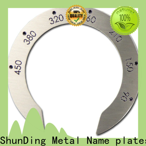 ShunDing company name plates stainless steel with good price for meeting