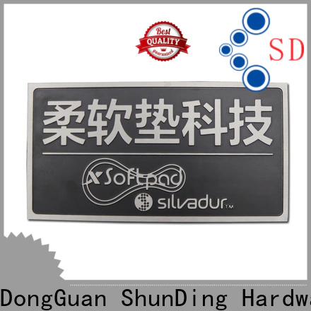 ShunDing custom metal nameplates producer for souvenir