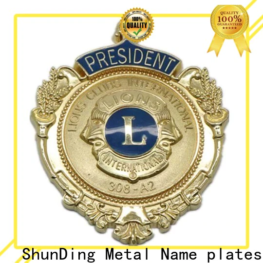 ShunDing private badge metal marketing for identification