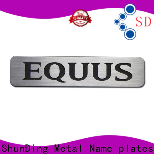 ShunDing stainless steel nameplates supply for souvenir
