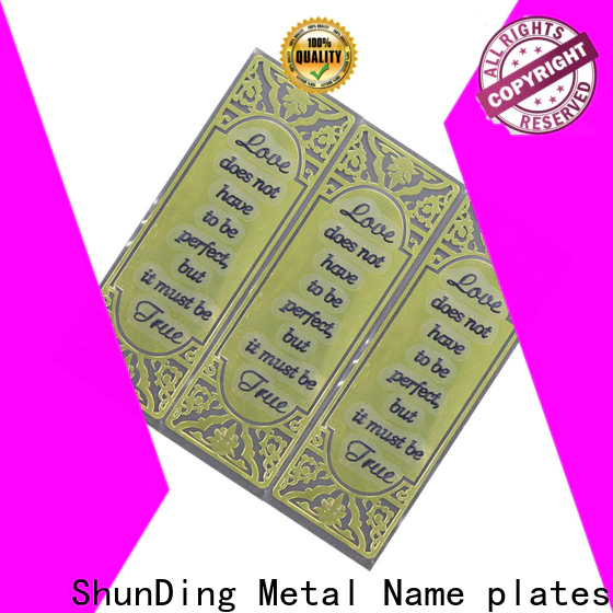 ShunDing gold sticker letters China Factory for staff