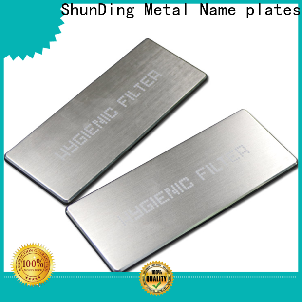 ShunDing stainless steel nameplates supplier for activist