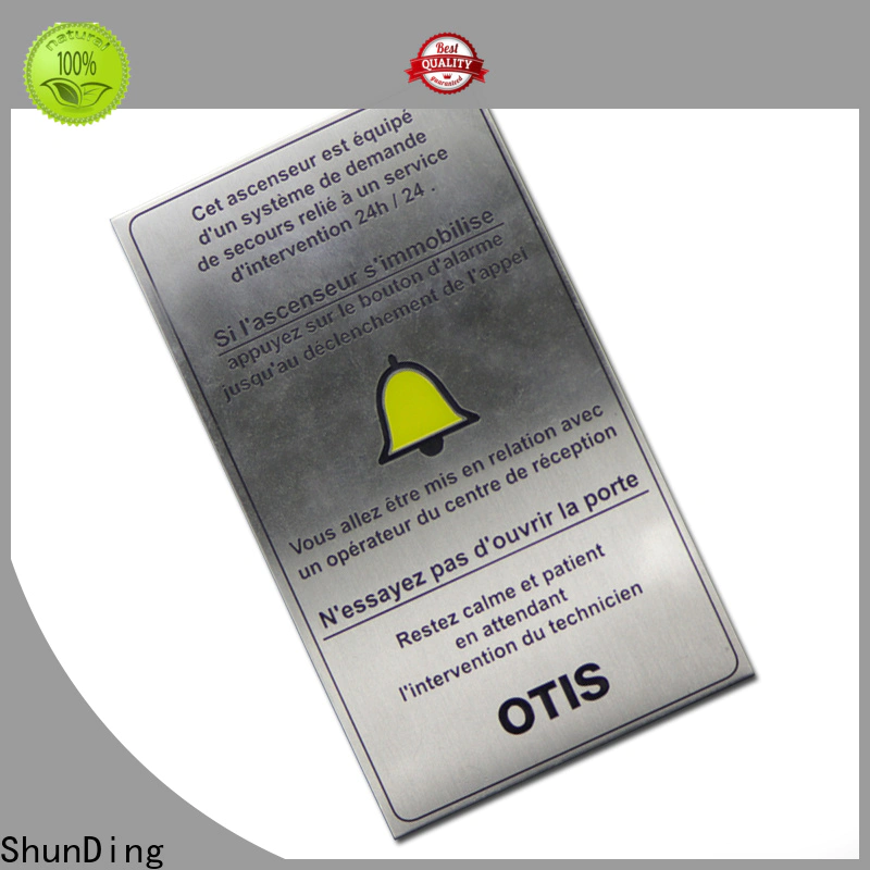 ShunDing hot-sale engraved labels China Factory for commendation
