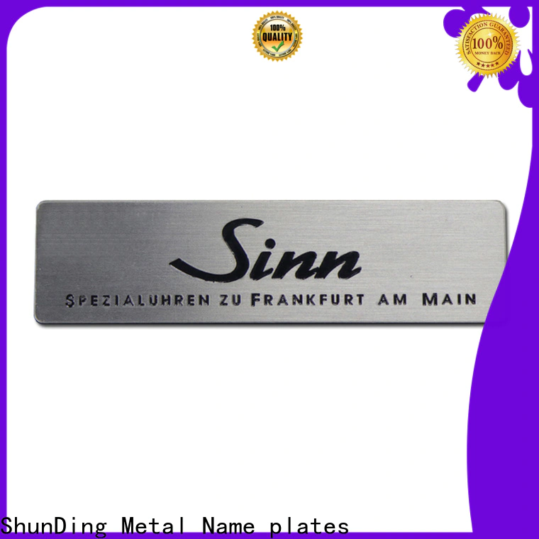 ShunDing high-quality ss name plate inquire now for auction