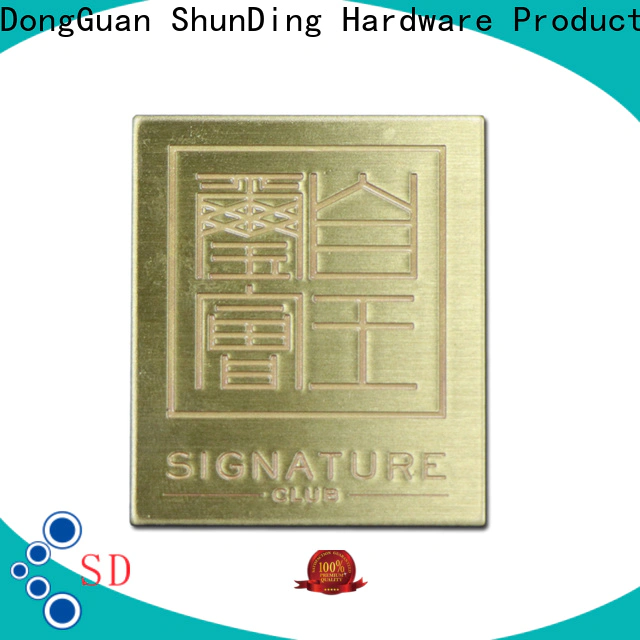 ShunDing hot-sale engraved brass plates with screws from China for commendation