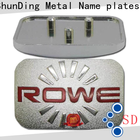 ShunDing custom metal nameplates manufacturer for meeting