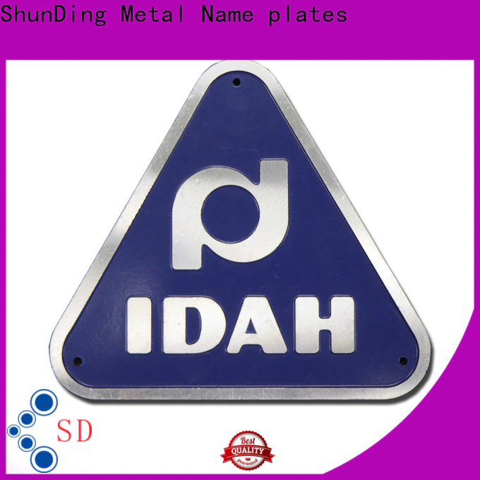 ShunDing quality engraved name plates certifications for auction