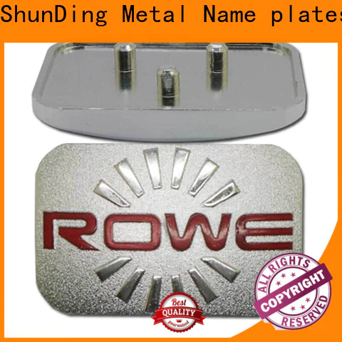 ShunDing fashion aluminum nameplate producer for commendation