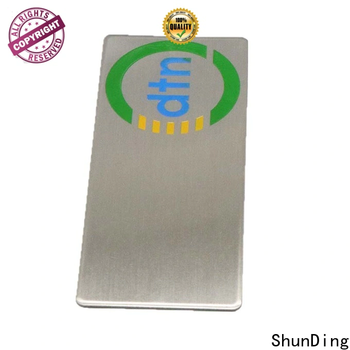 ShunDing reliable stainless steel name plates engraved with Quiet Stable Motor for staff