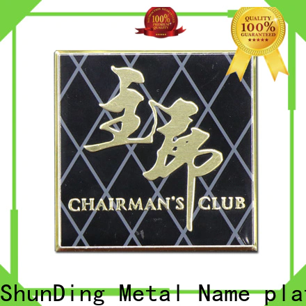 ShunDing popular brass name plates vendor for identification