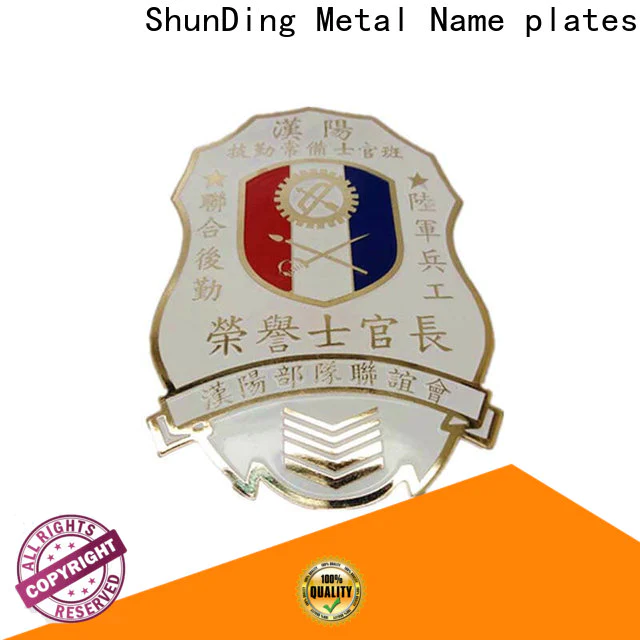 ShunDing stunning metal pin badges cost for staff
