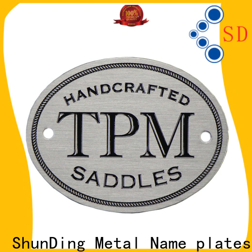 ShunDing custom metal plates by Chinese manufaturer for company
