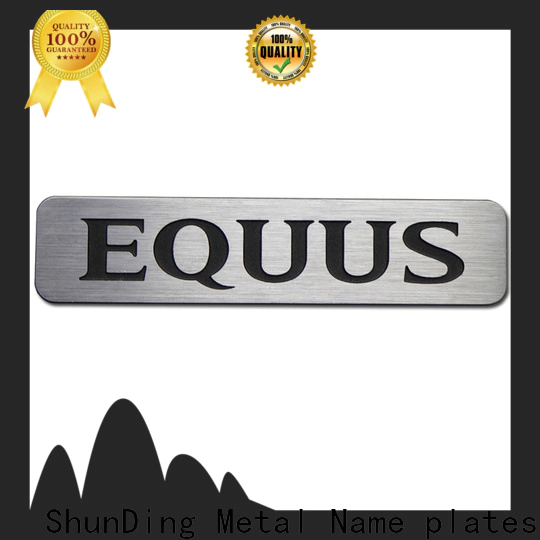 ShunDing inexpensive metal engraved name plates certifications for meeting