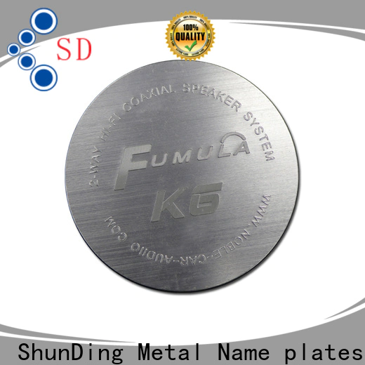 ShunDing inexpensive aluminum nameplate manufacturer for identification