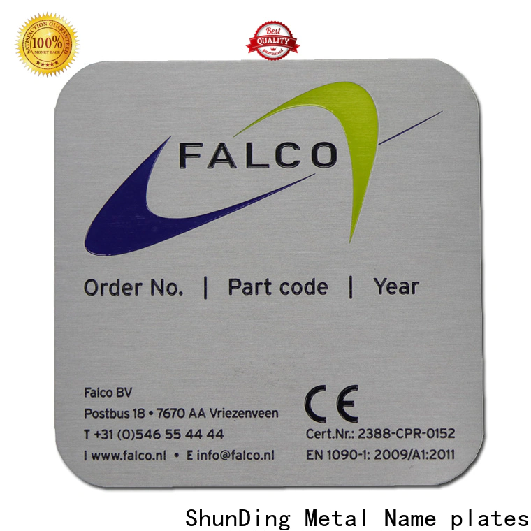 quality stainless steel nameplates producer for activist