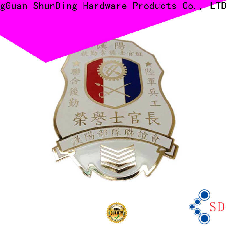 ShunDing high-quality custom metal logo badges supplier for auction