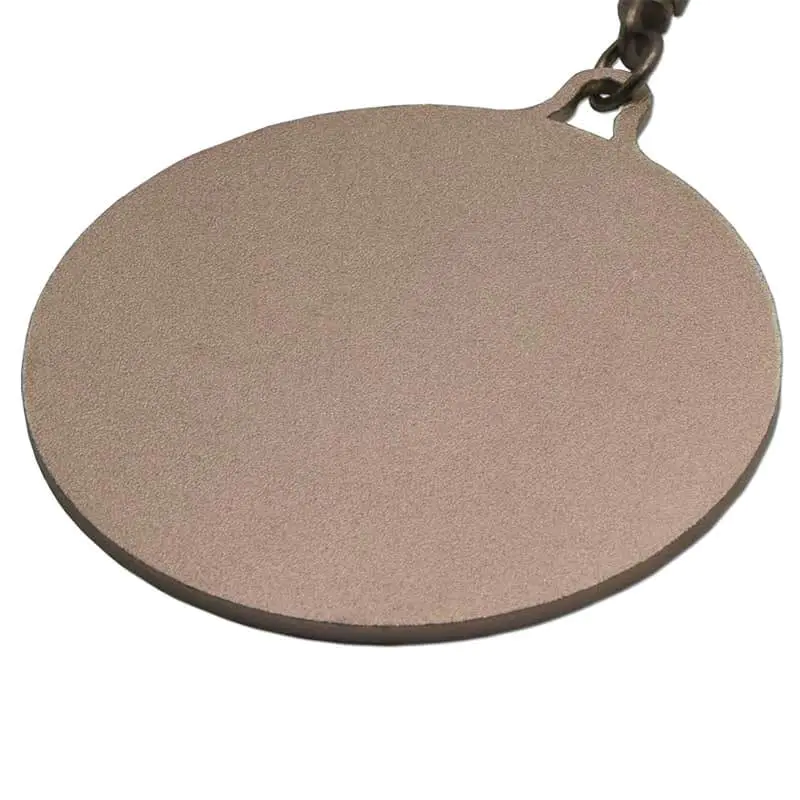 Custom Aluminum Metal Dog Tag Embossed 3D  Pattern Open Chain SD-T00002
