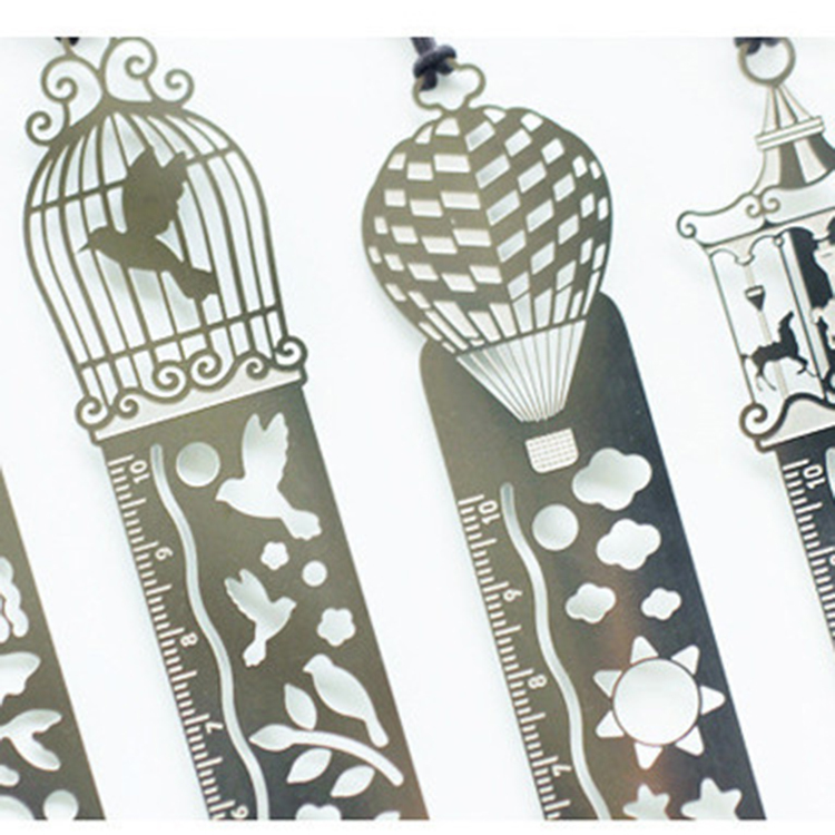 Custom Cutting Metal Stencils Bookmark Ruler Stainless Steel Painting Stencil
