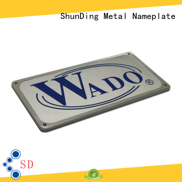 mounting small metal name plates anodized for staff ShunDing
