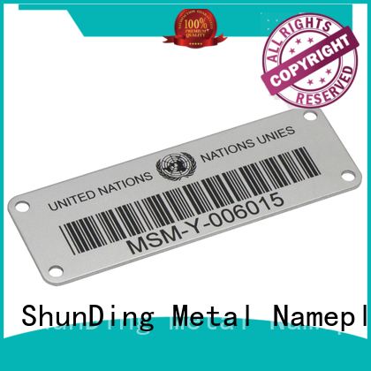 ShunDing color aluminium labels factory price for company