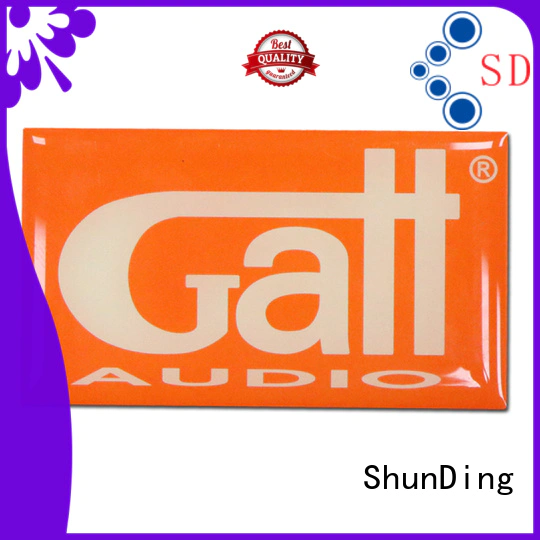 ShunDing customized metal plate sticker factory price for staff