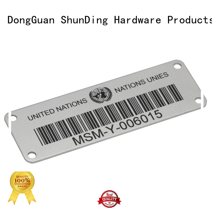 high-quality custom metal labels logo for commendation
