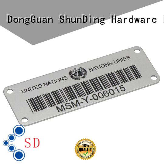 ShunDing printing steel label factory price for company